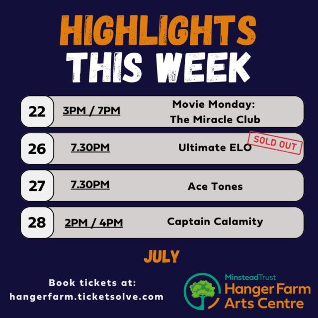 It's another bumper week here at Hanger Farm, with a wide variety of shows to keep everyone entertained! 🤩 
Why not kick off your kids' summer holiday with Captain Calamity next sunday? Expect magic and mayhem in our beautiful barn setting. 

With one sold out show, don't delay - book your tickets today! 
 
🎟️ Book tickets today at the link in our bio.